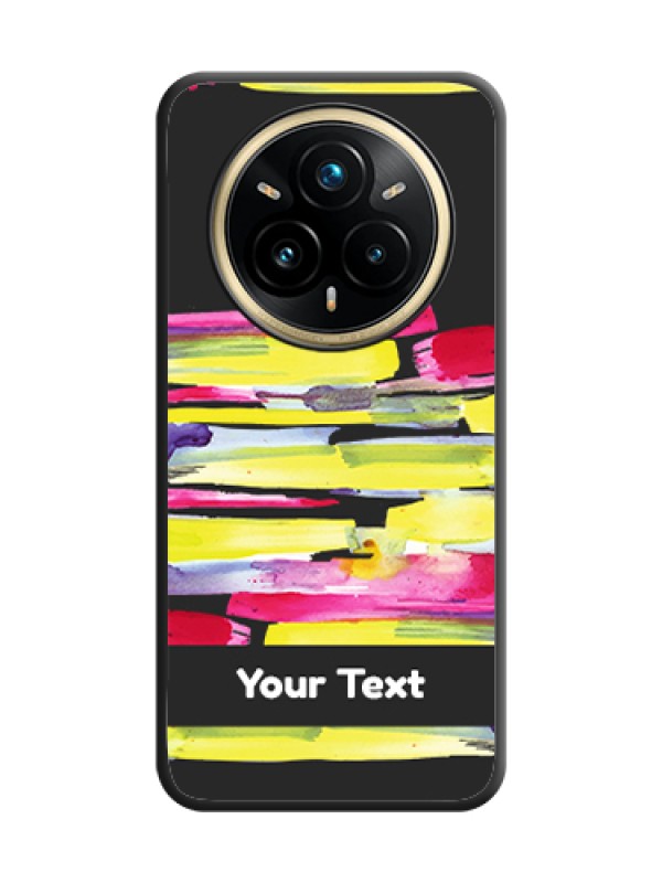 Custom Brush Coloured On Space Black Custom Soft Matte Mobile Back Cover - Realme 14 Pro Plus 5G