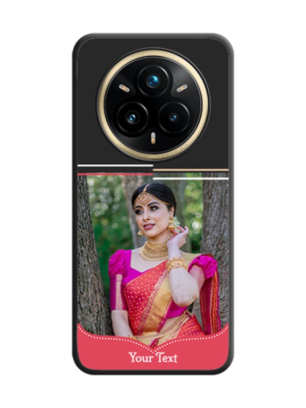 Custom Classic Plain Design with Name On Space Black Custom Soft Matte Mobile Back Cover - Realme 14 Pro Plus 5G