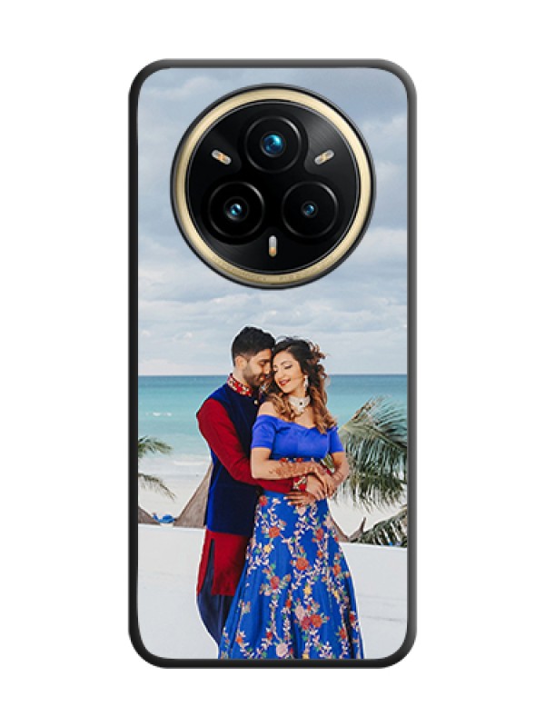 Custom Full Single Pic Upload On Space Black Custom Soft Matte Mobile Back Cover - Realme 14 Pro Plus 5G