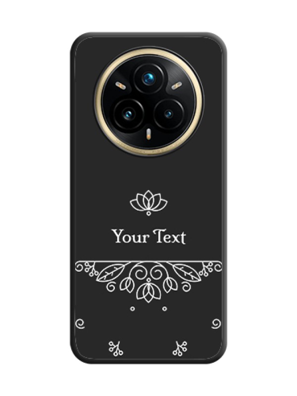Custom Lotus Garden Custom Text On Space Black Custom Soft Matte Mobile Back Cover - Realme 14 Pro Plus 5G