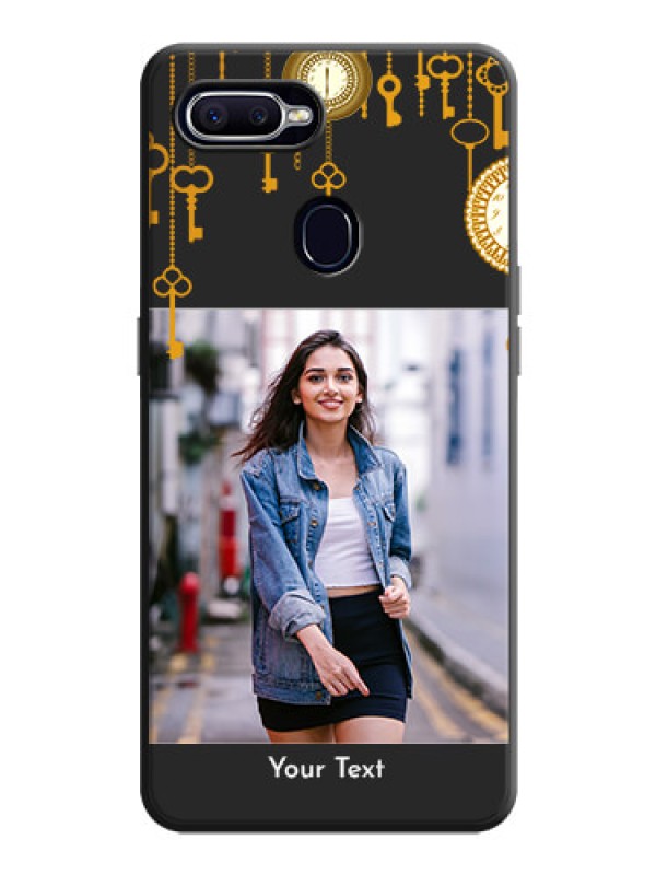 Custom Decorative Design with Text on Space Black Custom Soft Matte Back Cover - Realme 2 Pro