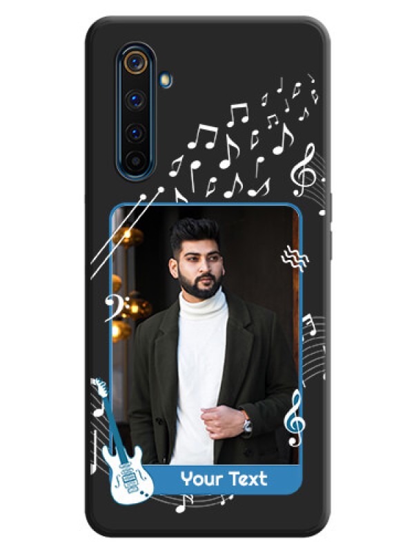 Custom Musical Theme Design with Text - Photo on Space Black Soft Matte Mobile Case - Realme 6 Pro