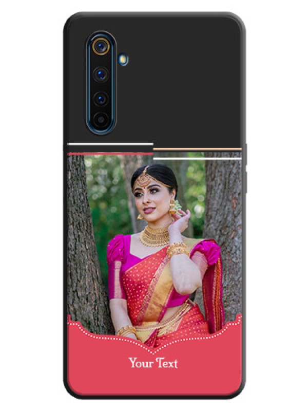 Custom Classic Plain Design with Name - Photo on Space Black Soft Matte Phone Cover - Realme 6 Pro