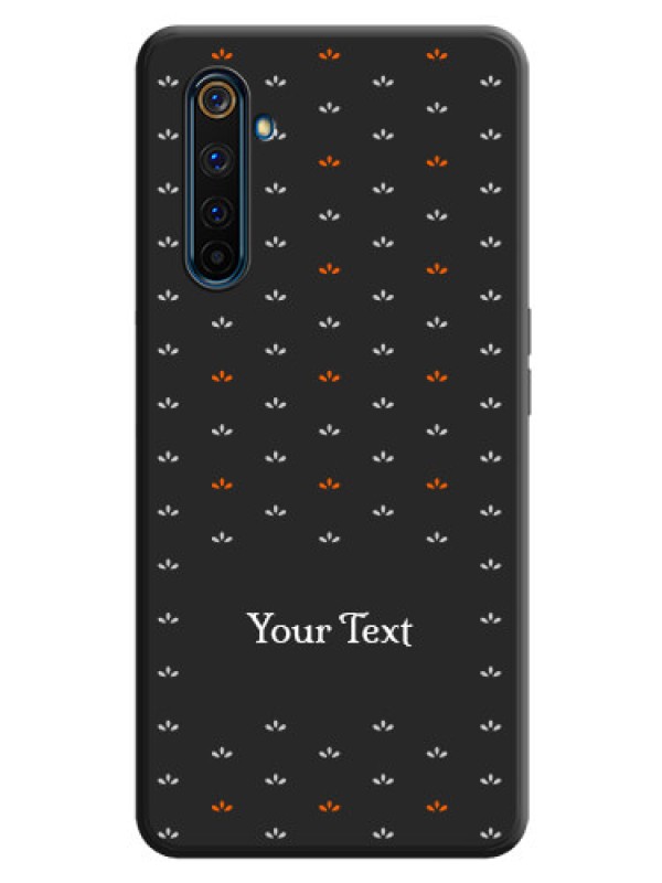 Custom Simple Pattern With Custom Text On Space Black Personalized Soft Matte Phone Covers -Realme 6 Pro