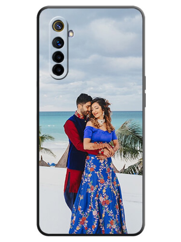 Custom Full Single Pic Upload On Space Black Personalized Soft Matte Phone Covers -Realme 6
