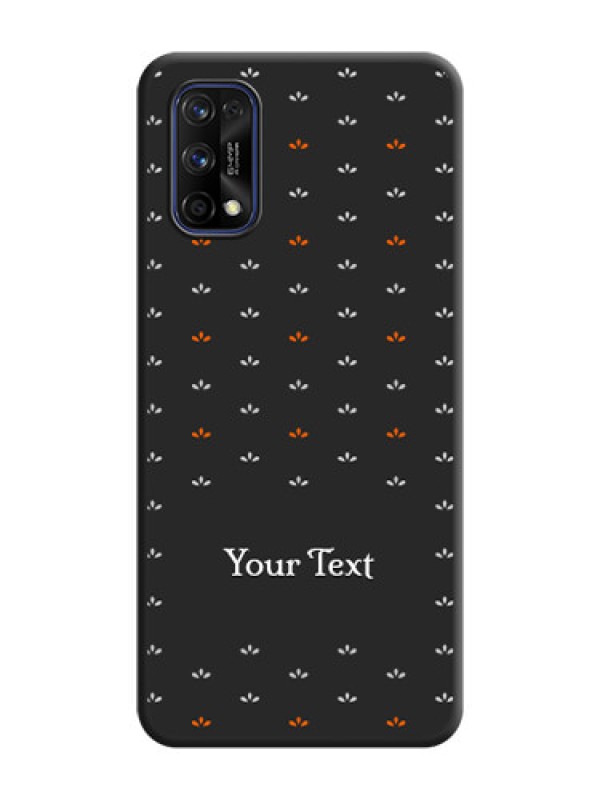 Custom Simple Pattern With Custom Text On Space Black Personalized Soft Matte Phone Covers -Realme 7 Pro
