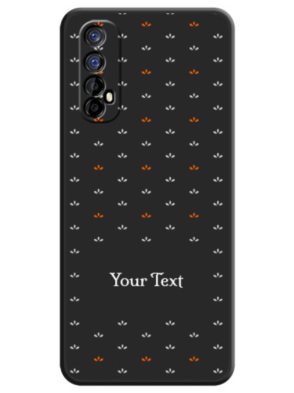 Custom Simple Pattern With Custom Text On Space Black Personalized Soft Matte Phone Covers -Realme 7