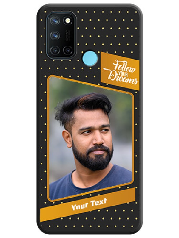 Custom Follow Your Dreams with White Dots on Space Black Custom Soft Matte Phone Cases - Realme 7i