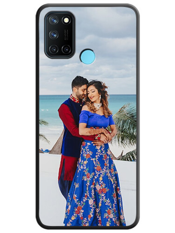 Custom Full Single Pic Upload On Space Black Personalized Soft Matte Phone Covers -Realme 7I
