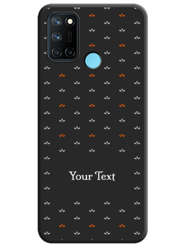 Custom Simple Pattern With Custom Text On Space Black Personalized Soft Matte Phone Covers -Realme 7I