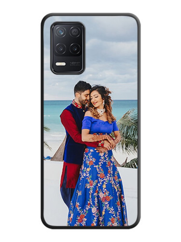 Custom Full Single Pic Upload On Space Black Personalized Soft Matte Phone Covers -Realme 8 5G