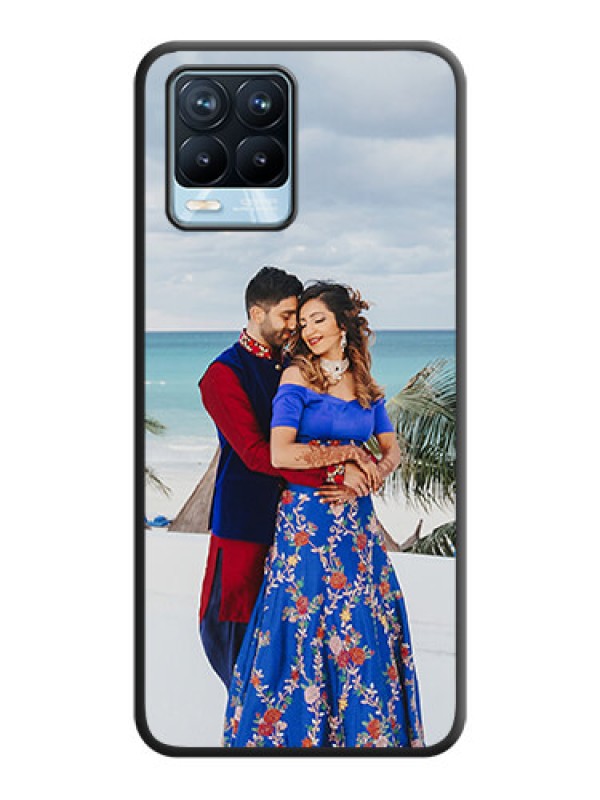 Custom Full Single Pic Upload On Space Black Personalized Soft Matte Phone Covers -Realme 8 Pro