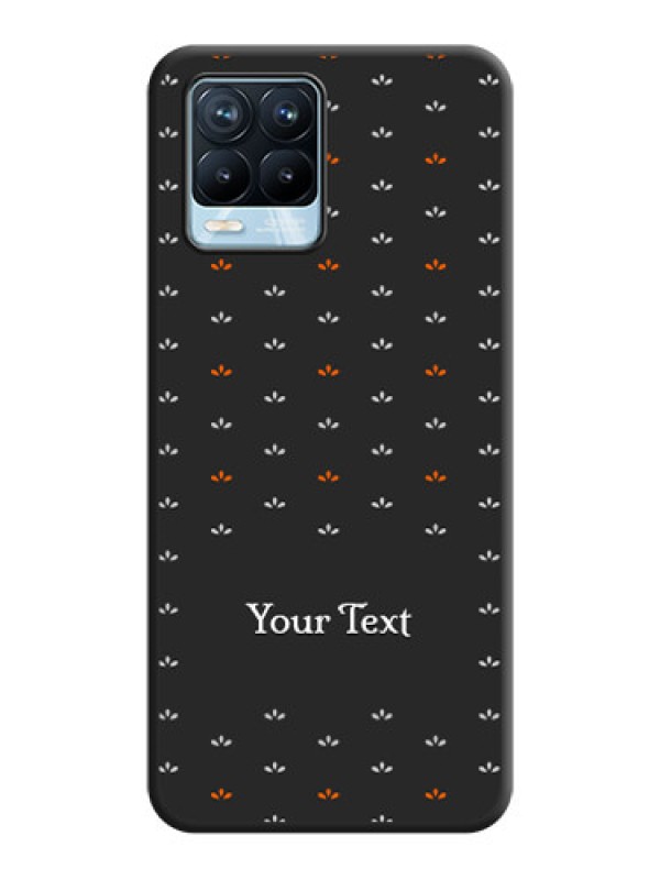 Custom Simple Pattern With Custom Text On Space Black Personalized Soft Matte Phone Covers -Realme 8 Pro