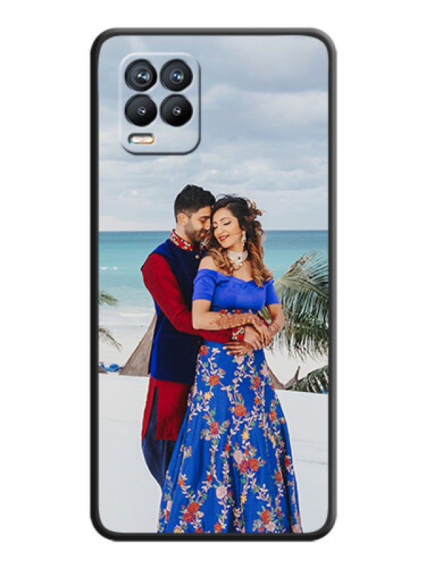 Custom Full Single Pic Upload On Space Black Personalized Soft Matte Phone Covers -Realme 8