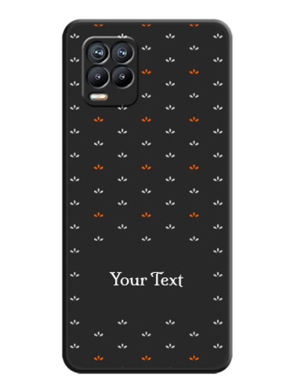 Custom Simple Pattern With Custom Text On Space Black Personalized Soft Matte Phone Covers -Realme 8