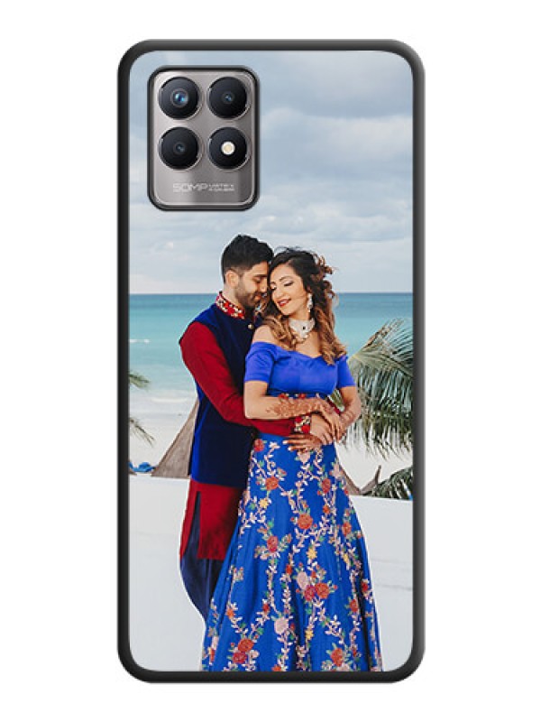 Custom Full Single Pic Upload On Space Black Personalized Soft Matte Phone Covers -Realme 8I