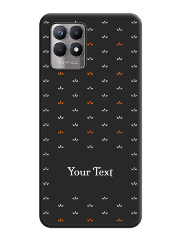 Custom Simple Pattern With Custom Text On Space Black Personalized Soft Matte Phone Covers -Realme 8I