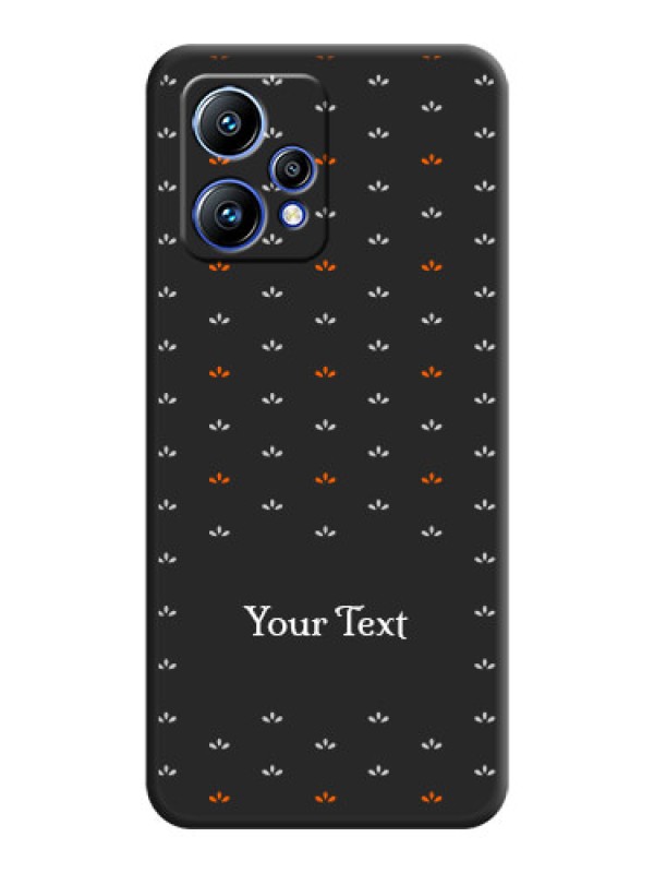 Custom Simple Pattern With Custom Text On Space Black Personalized Soft Matte Phone Covers -Realme 9 4G
