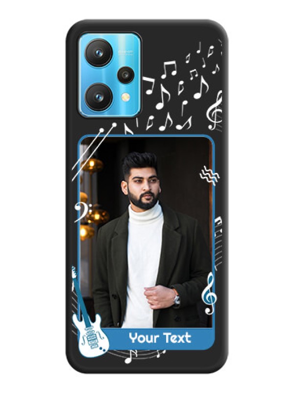Custom Musical Theme Design with Text on Photo on Space Black Soft Matte Mobile Case - Realme 9 Pro 5G