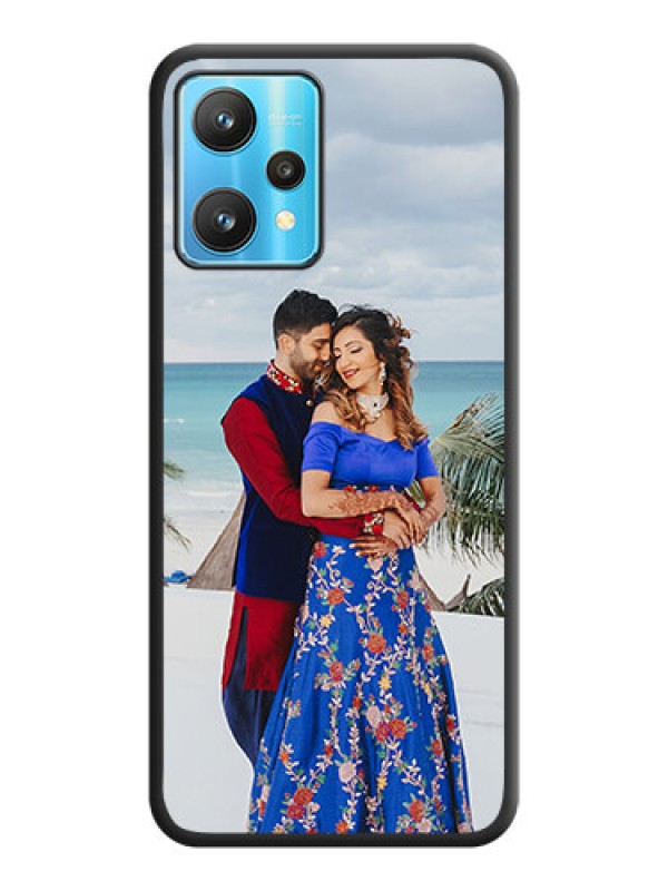 Custom Full Single Pic Upload On Space Black Personalized Soft Matte Phone Covers -Realme 9 Pro 5G