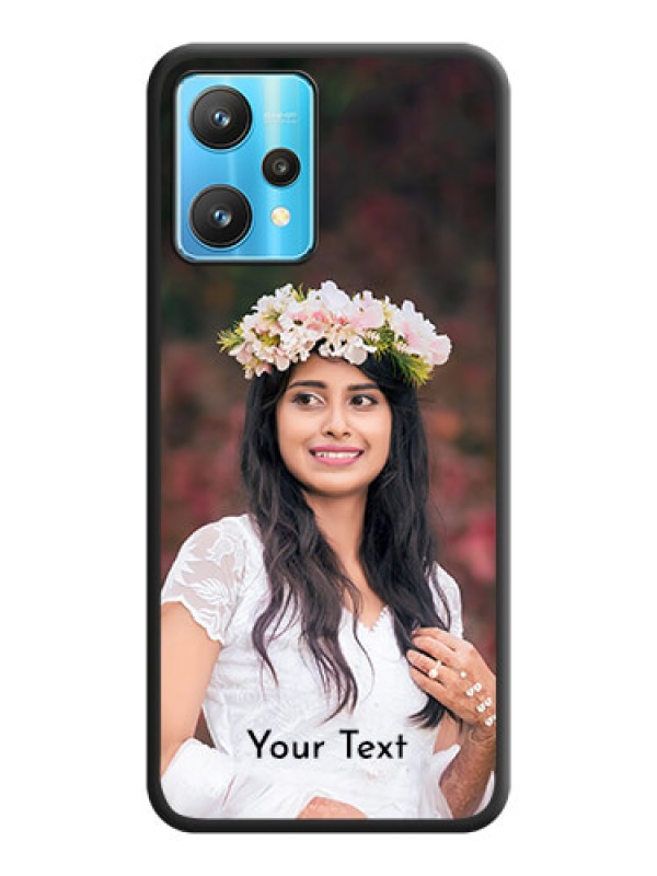 Custom Full Single Pic Upload With Text On Space Black Personalized Soft Matte Phone Covers -Realme 9 Pro 5G