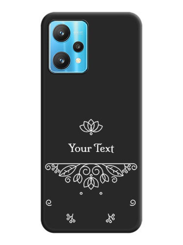Custom Lotus Garden Custom Text On Space Black Personalized Soft Matte Phone Covers -Realme 9 Pro 5G