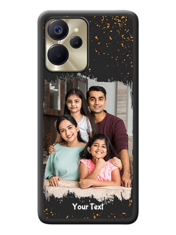 Custom Spray Free Design on Photo on Space Black Soft Matte Phone Cover - Realme 9i 5G