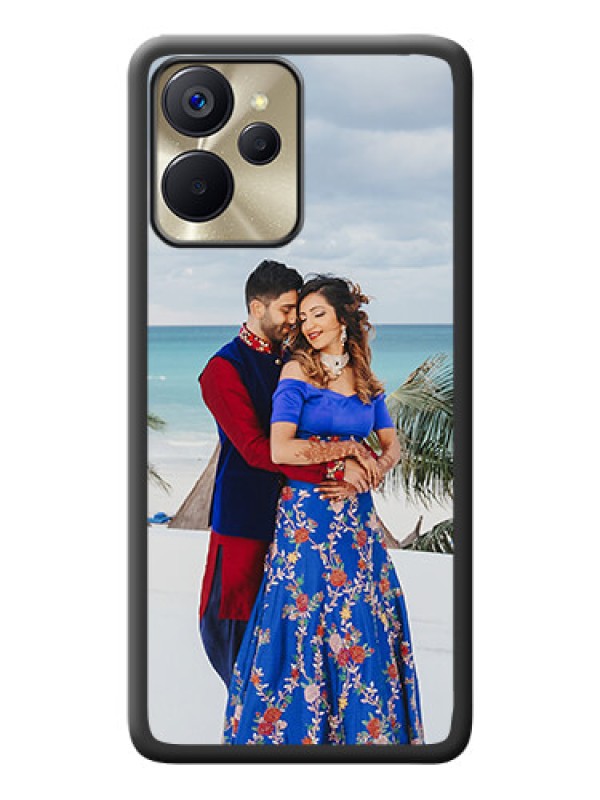 Custom Full Single Pic Upload On Space Black Personalized Soft Matte Phone Covers -Realme 9I 5G