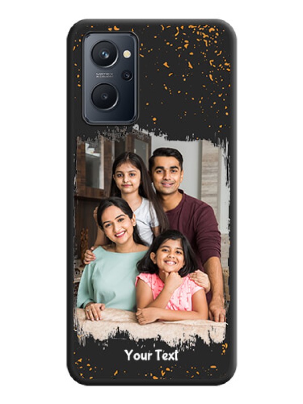 Custom Spray Free Design on Photo on Space Black Soft Matte Phone Cover - Realme 9i