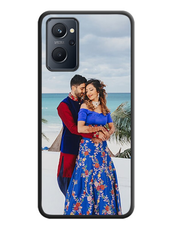 Custom Full Single Pic Upload On Space Black Personalized Soft Matte Phone Covers -Realme 9I