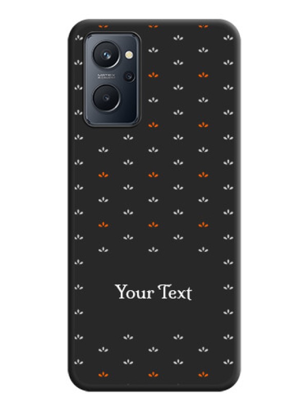 Custom Simple Pattern With Custom Text On Space Black Personalized Soft Matte Phone Covers -Realme 9I