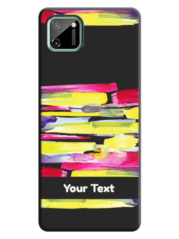 Custom Brush Coloured on Space Black Personalized Soft Matte Phone Covers - Realme C11