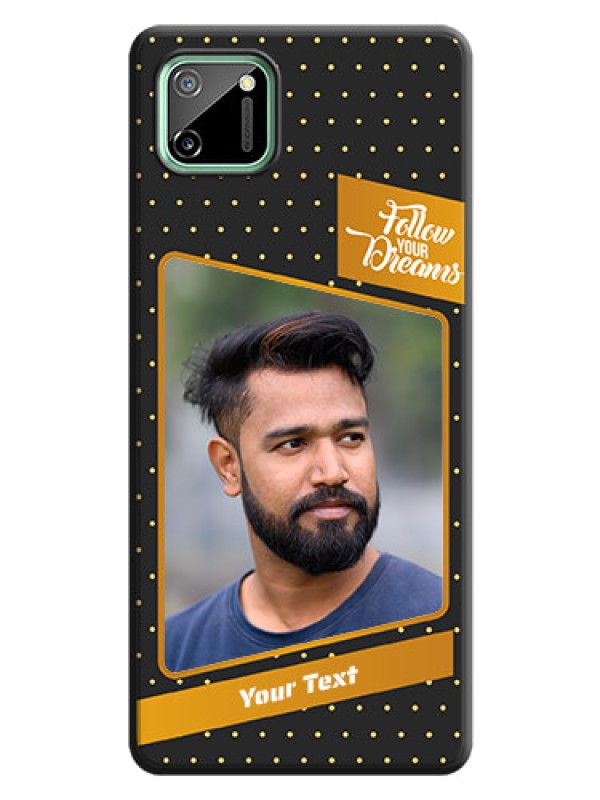 Custom Follow Your Dreams with White Dots on Space Black Custom Soft Matte Phone Cases - Realme C11