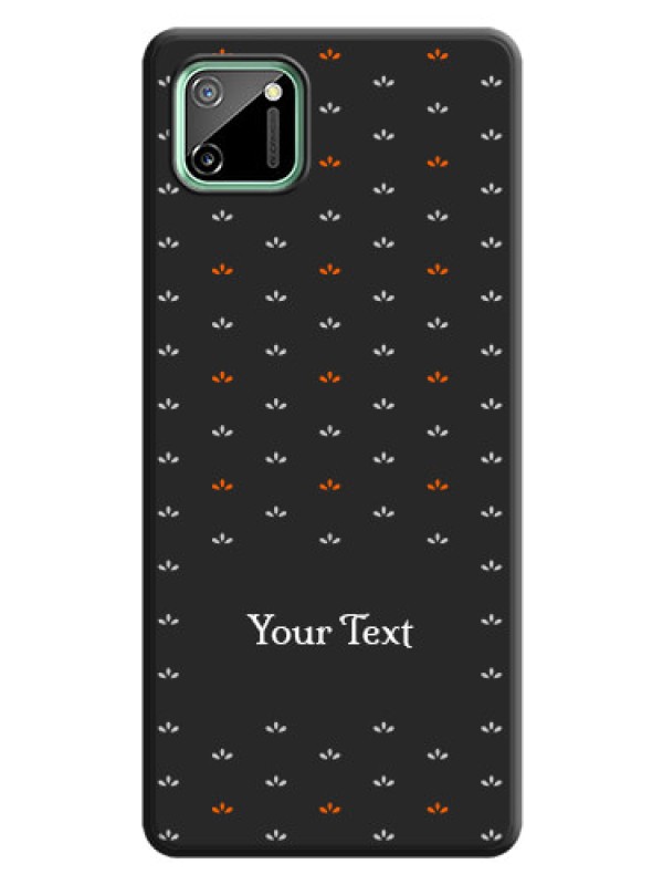 Custom Simple Pattern With Custom Text On Space Black Personalized Soft Matte Phone Covers -Realme C11