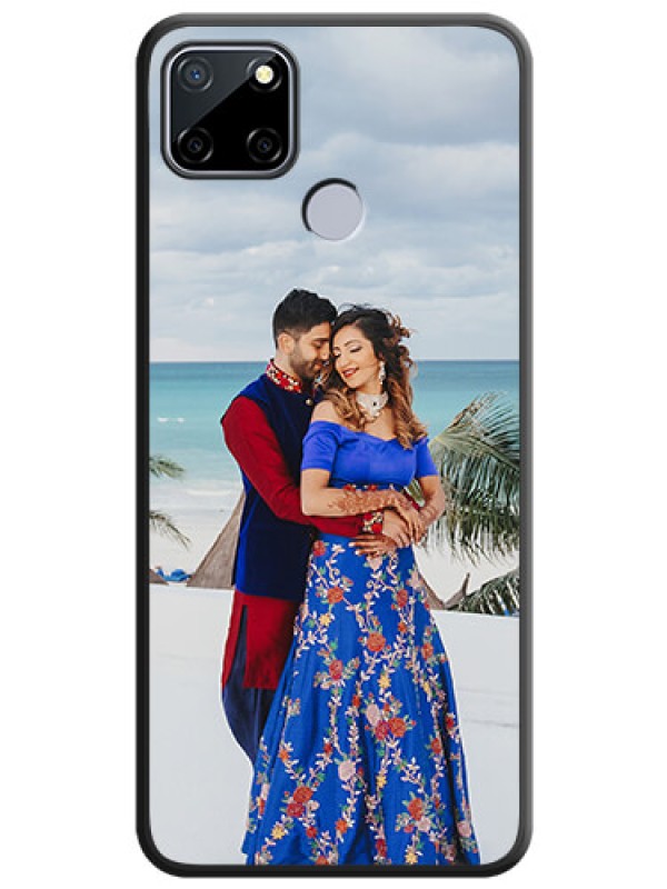 Custom Full Single Pic Upload On Space Black Personalized Soft Matte Phone Covers -Realme C12