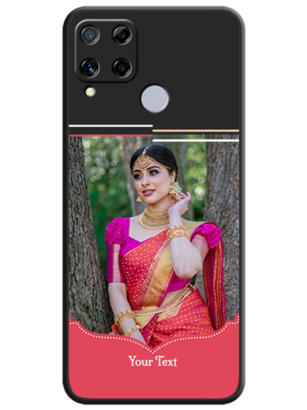 Custom Classic Plain Design with Name on Photo on Space Black Soft Matte Phone Cover - Realme C15