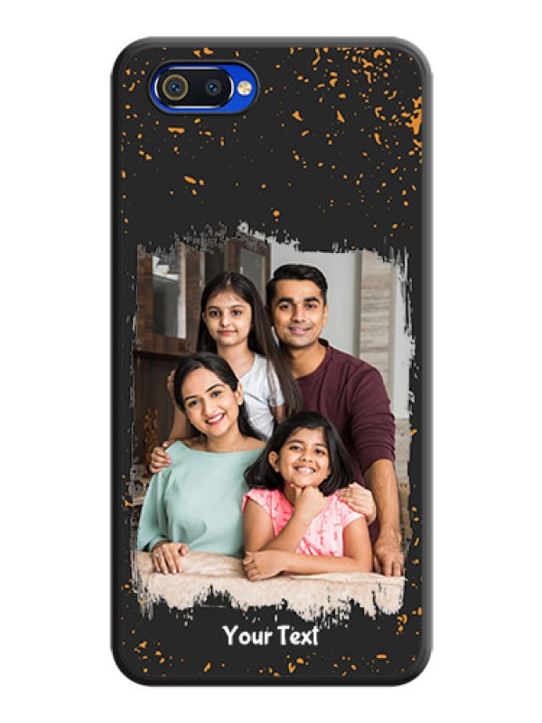 Custom Spray Free Design on Photo on Space Black Soft Matte Phone Cover - Realme C2
