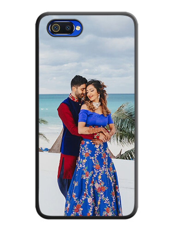 Custom Full Single Pic Upload On Space Black Personalized Soft Matte Phone Covers -Realme C2