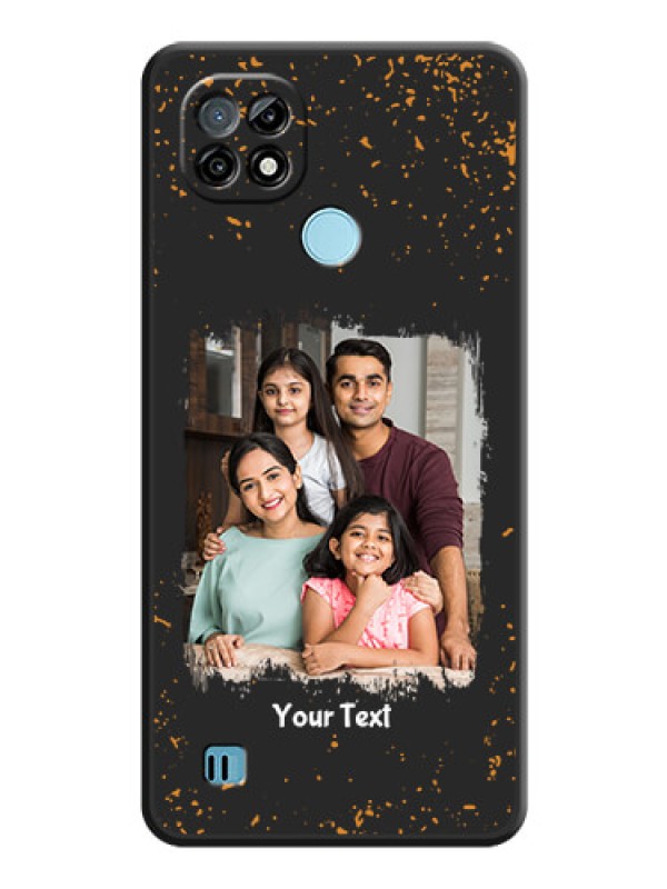 Custom Spray Free Design on Photo on Space Black Soft Matte Phone Cover - Realme C21
