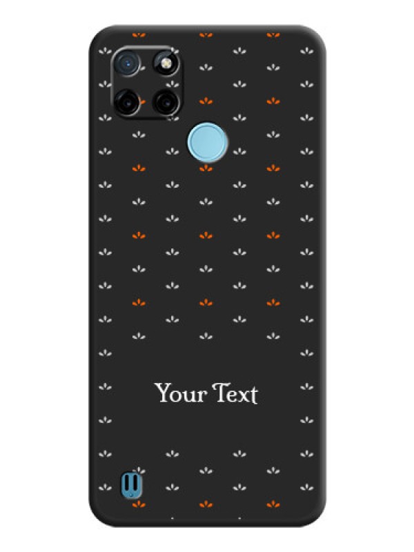 Custom Simple Pattern With Custom Text On Space Black Personalized Soft Matte Phone Covers -Realme C21Y
