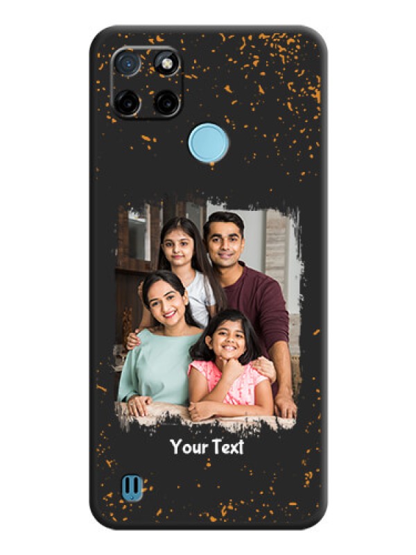 Custom Spray Free Design on Photo on Space Black Soft Matte Phone Cover - Realme C25_Y