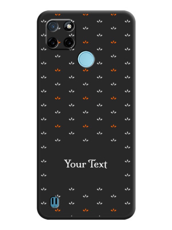 Custom Simple Pattern With Custom Text On Space Black Personalized Soft Matte Phone Covers -Realme C25_Y