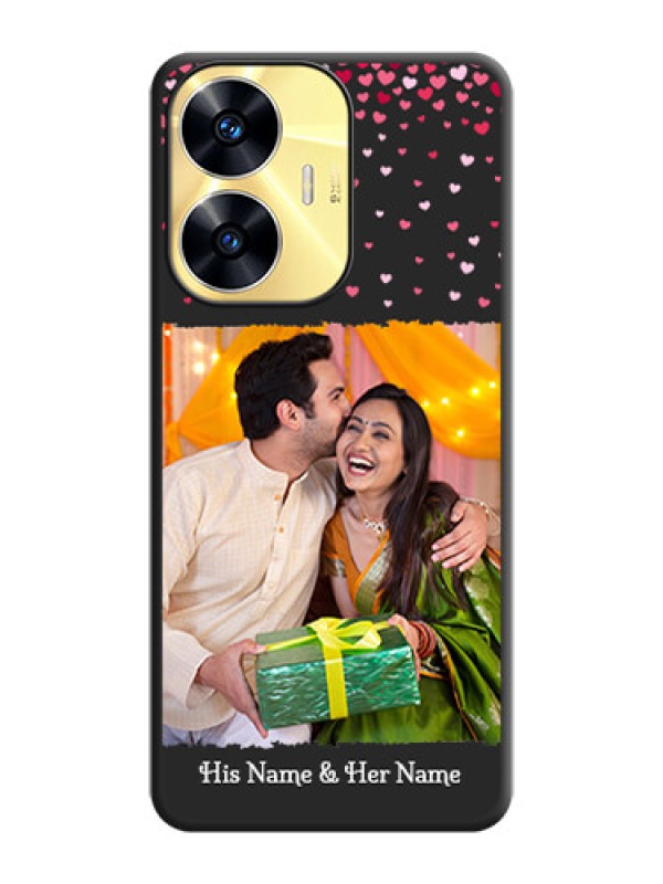 Custom Fall in Love with Your Partner  on Photo on Space Black Soft Matte Phone Cover - Realme C55