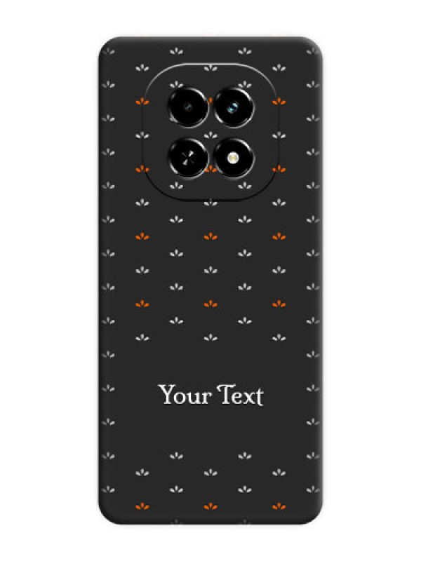 Custom Simple Pattern With Custom Text On Space Black Custom Soft Matte Mobile Back Cover - Realme C63 5G