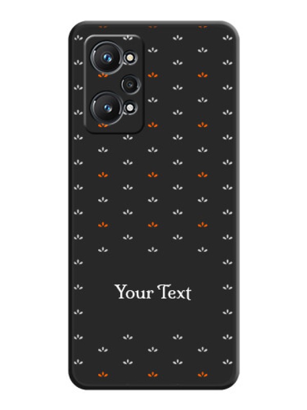 Custom Simple Pattern With Custom Text On Space Black Personalized Soft Matte Phone Covers -Realme Gt 2