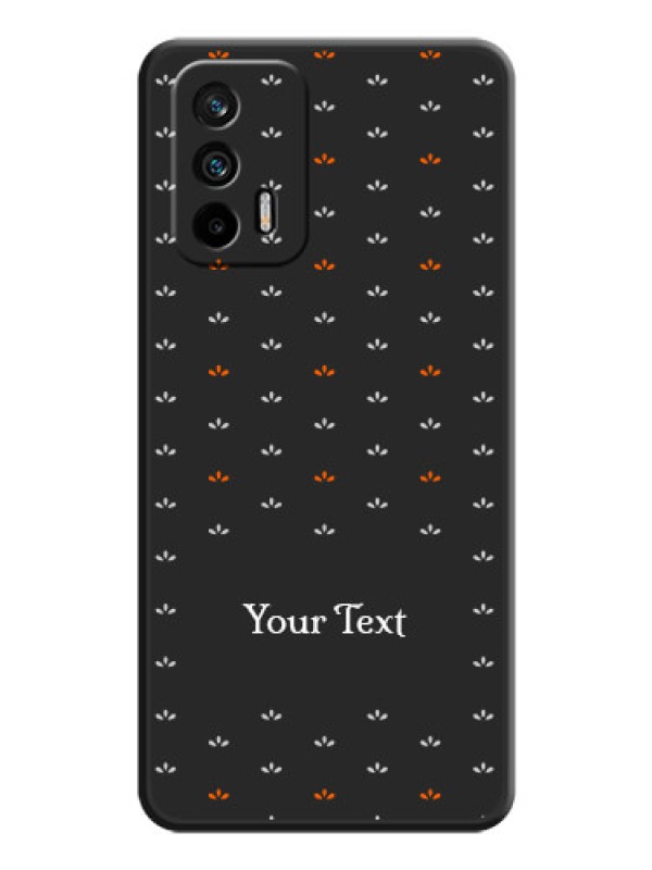 Custom Simple Pattern With Custom Text On Space Black Personalized Soft Matte Phone Covers -Realme Gt 5G