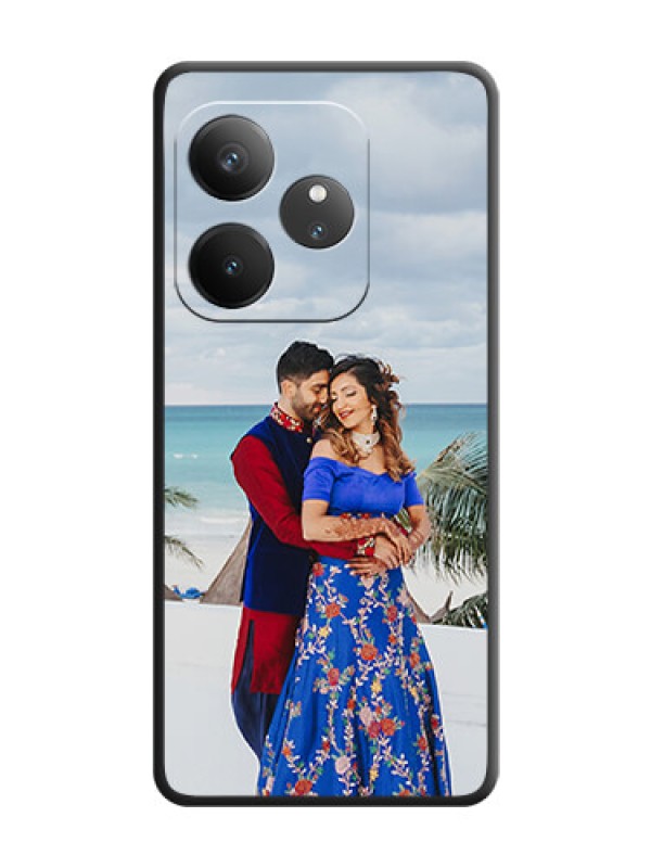 Custom Full Single Pic Upload On Space Black Custom Soft Matte Mobile Back Cover - Realme GT 6