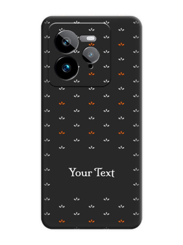 Custom Simple Pattern With Custom Text On Space Black Custom Soft Matte Mobile Back Cover - Realme GT 7 Pro