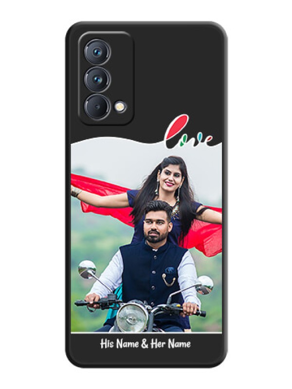 Custom Fall in Love Pattern with Picture on Photo on Space Black Soft Matte Mobile Case - Realme GT Master