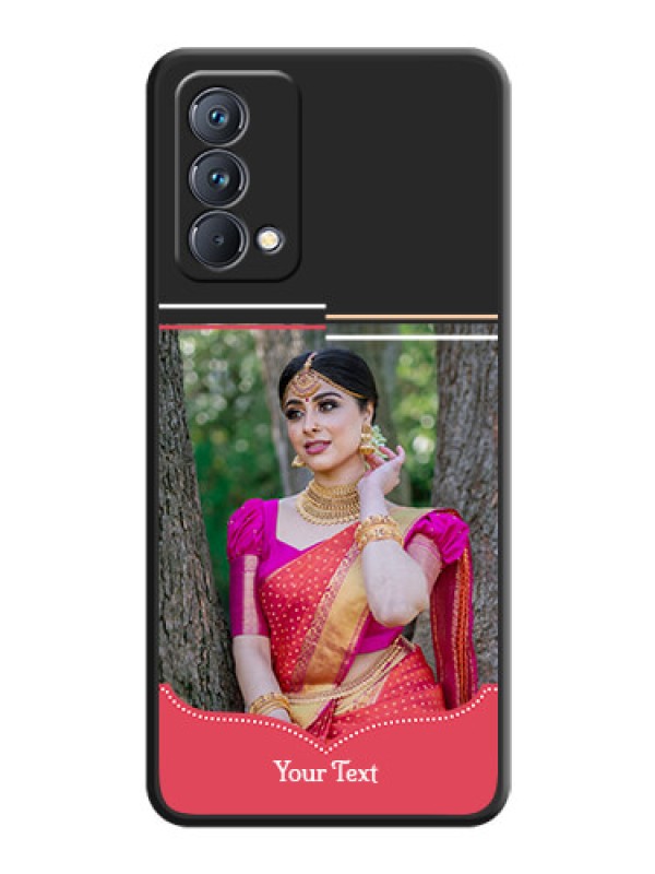 Custom Classic Plain Design with Name on Photo on Space Black Soft Matte Phone Cover - Realme GT Master